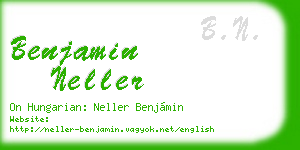 benjamin neller business card